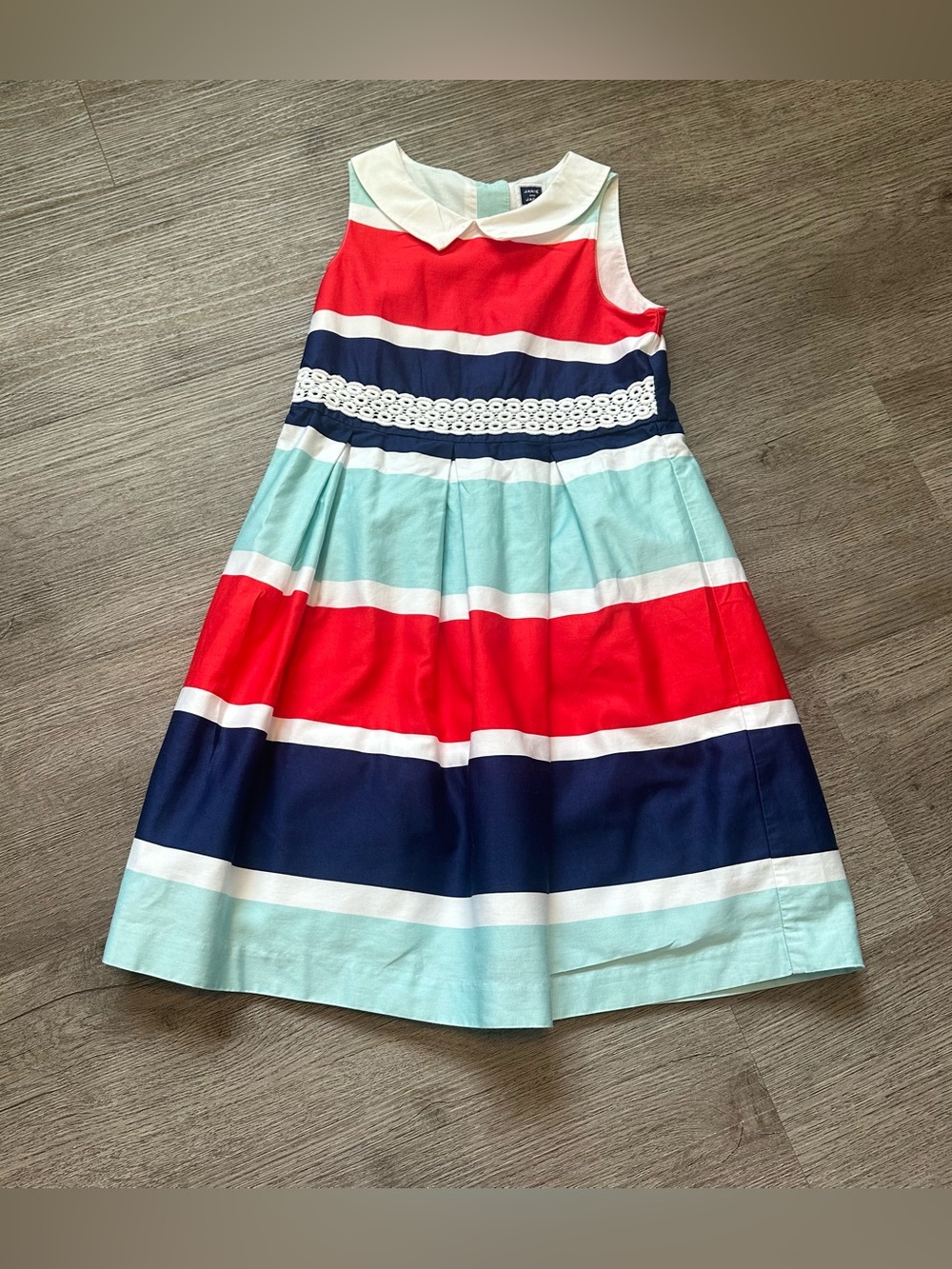 Janie & Jack Ciao Capri Americana striped dress